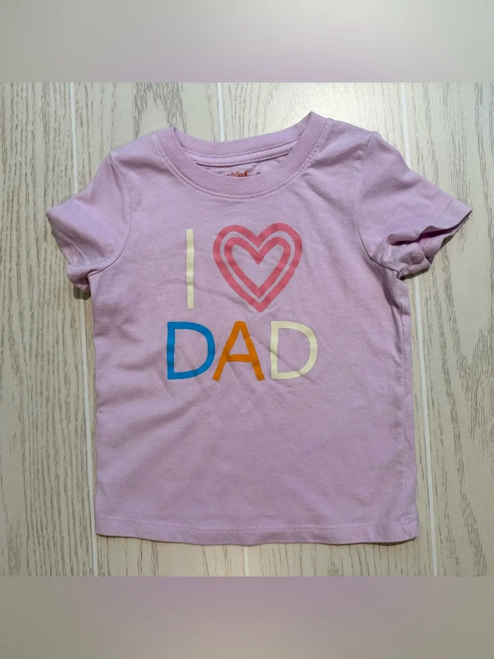 Cat & Jack Carter’s Toddler Girl 2T Graphic‎ Tee Bundle Daddy Love Pink Red